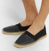 Thumbnail for your product : Orlebar Brown Sutton Canvas and Glossed-Leather Espadrilles
