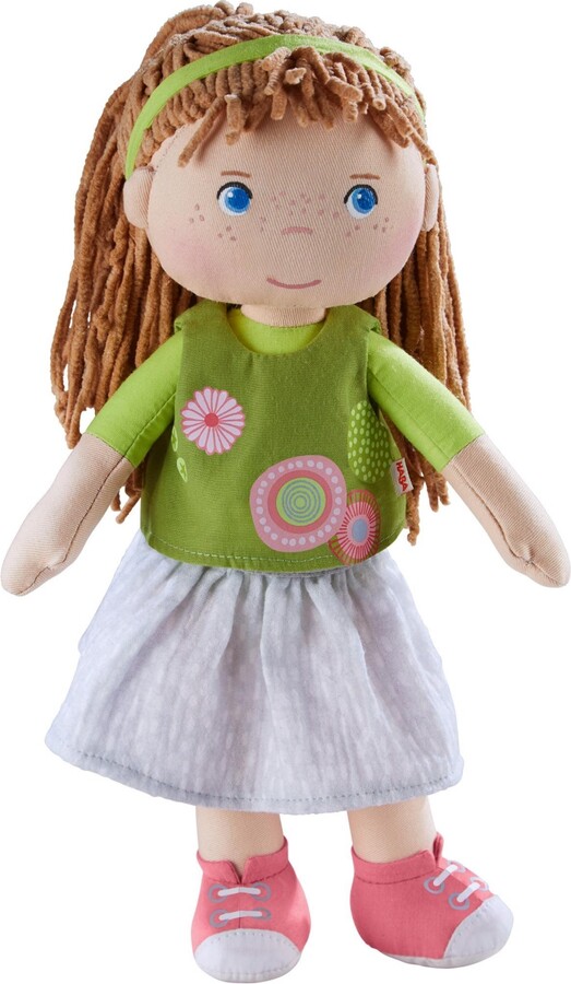 Haba Hedda 12" Soft Doll with Brown Hair and Embroidered Face