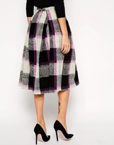 Thumbnail for your product : A. J. Morgan ASOS Full Midi Skirt in Bold Check