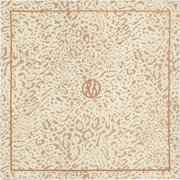 LESCARF Leopard-print Silk Scarf