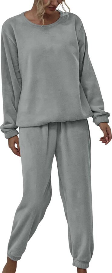 Fleece Plus Size Womens Loungewear Sets Cozy Plus Size Loungewear