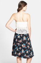 Thumbnail for your product : Lush Print Midi Skirt (Juniors)