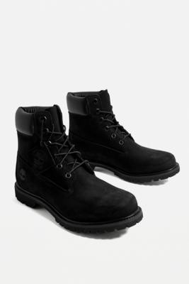 black timberland style boots