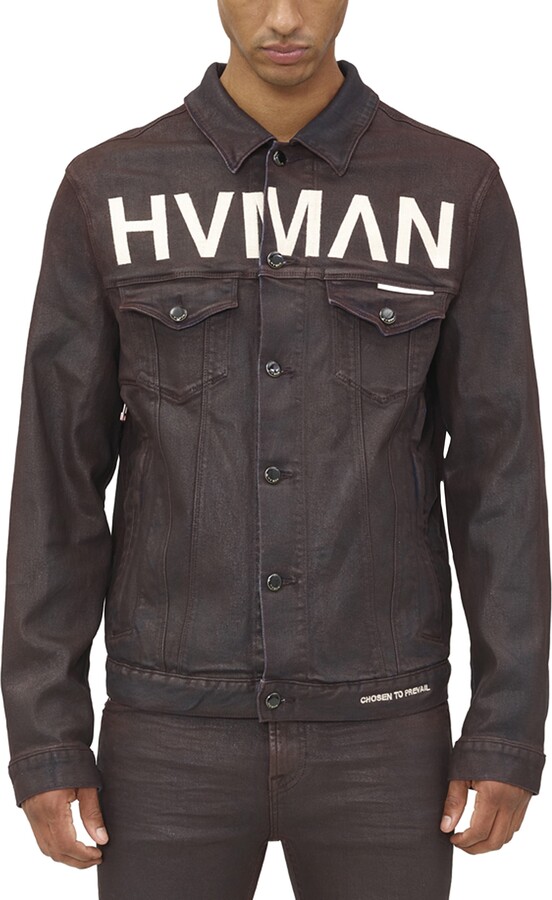 HVMAN MK1 Overspray Logo Denim Jacket
