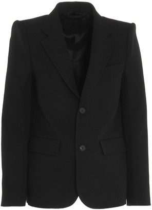 open shoulder blazer