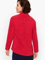 Thumbnail for your product : Talbots Sherpa Woven Trim Jacket - Solid
