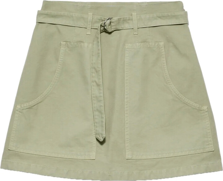 スカート PRADA Grass Green Suede Mini Skirt Prada Grass Green Suede Mini Skirt - ShopStyle