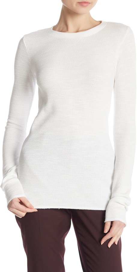 vince thermal long sleeve crew