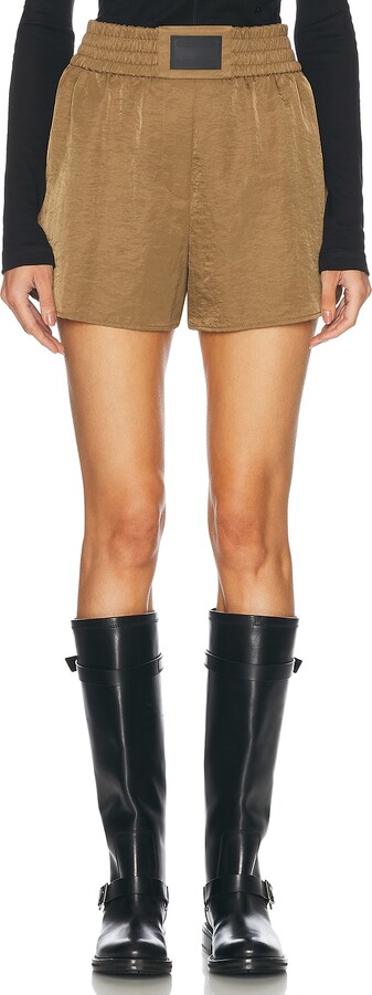 Helmut Lang Creased Boxer Short in Tan