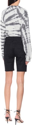 RtA Toure stretch-denim skinny shorts