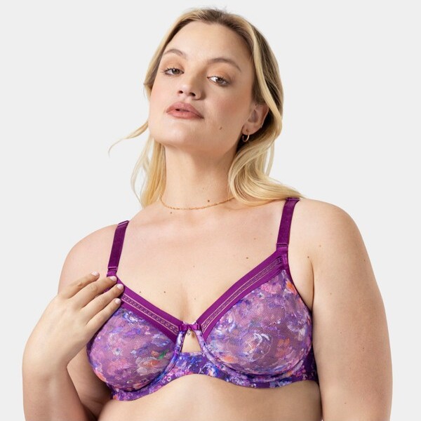 Couture CurvyCoutureLaceUnlinedUnderwireBraEnchantedTwilight42C