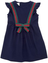 Thumbnail for your product : Gucci Cotton Pique Dress W/ Web Lace Details