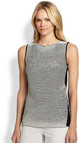 Thumbnail for your product : Lafayette 148 New York Cable-Stitch Sweater Tank