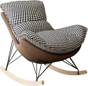 ChairVogue Carbon Steel Frame Rocking Chair Metal Rocking Chair