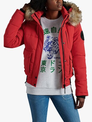 superdry microfibre toggle puffer jacket
