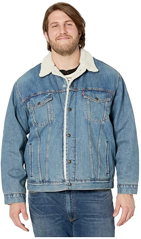 levis sherpa jacket mustard