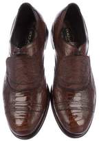 Thumbnail for your product : Dolce & Gabbana Ostrich Leg Oxfords w/ Tags