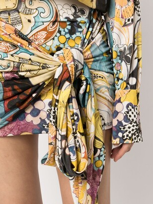 Alexis Monica floral-print mini dress
