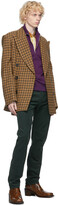 Thumbnail for your product : Dries Van Noten Purple Half-Zip Sweater