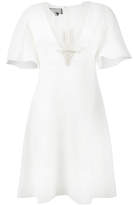 Thumbnail for your product : Giambattista Valli lace trimmed V-neck dress
