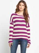 Thumbnail for your product : Firetrap Cable Knitted Stripe Jumper