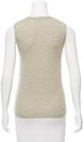 Thumbnail for your product : Oscar de la Renta Sleeveless Silk-Cashmere Sweater