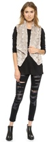 Thumbnail for your product : BB Dakota Stanic Draped Faux Fur Vest