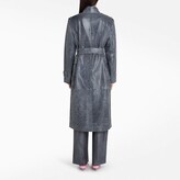 Thumbnail for your product : REMAIN Birger Christensen Grey leather Pirello trench coat