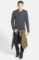Thumbnail for your product : Life After Denim 'Kurt' Cable Knit Crewneck Sweater