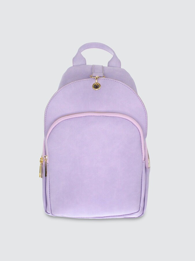 lavender backpack purse
