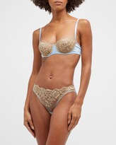 Thumbnail for your product : I.D. Sarrieri Scalloped Lace Balconette Bra