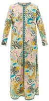 Thumbnail for your product : Le Sirenuse, Positano - Cappa Psycho-print Cotton Maxi Dress - Yellow Multi