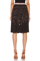 Thumbnail for your product : Stella McCartney Burnout Floral Viscose-Blend Skirt