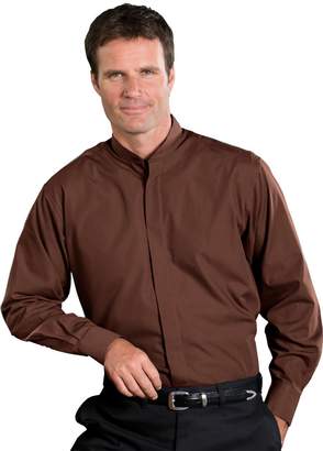 Edwards Garment Men's Banded Collar Shirt ( 15/15.5 sleeve 33, )