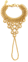 Thumbnail for your product : Ben-Amun Imitation Pearl Chain Hand Piece