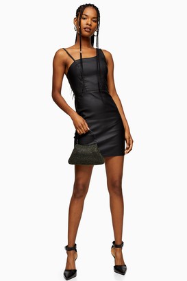 linda asymmetric bodycon dress