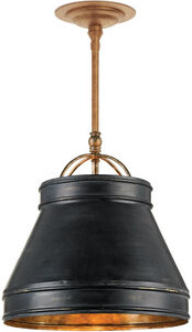 Currey & Company Lumley 1 - Light Single Cone Pendant