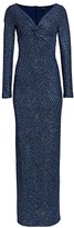 Thumbnail for your product : St. John Sequin Knit V-Neck Column Gown