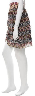 Isabel Marant Silk Patchwork Printed Skirt w/ Tags