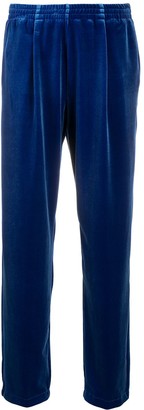 velvet stretch trousers