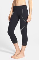 Thumbnail for your product : So Low Solow Contrast Stitch Crop Leggings