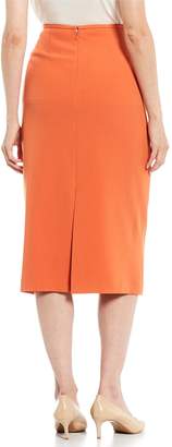 Preston & York Taylor Stretch Crepe Suiting Midi Pencil Skirt