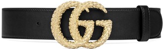 Gucci Belt with textured Double G buckle