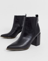 Thumbnail for your product : Office amazing pointed black heel ankle boot in black