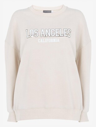 Mint Velvet Neutral Los Angeles Sweatshirt