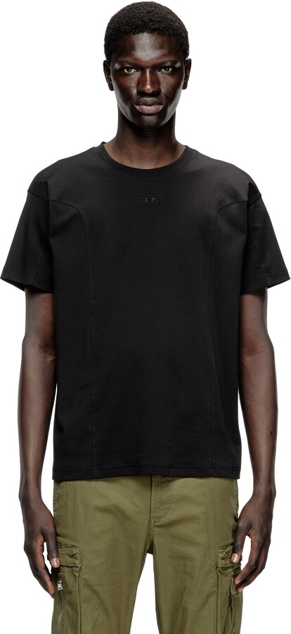 Short-sleeve T-shirt with panels