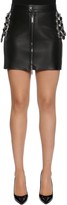 Thumbnail for your product : DSQUARED2 Western Buckles Leather Mini Skirt