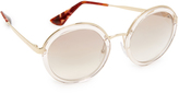 Thumbnail for your product : Prada Transparent Round Sunglasses