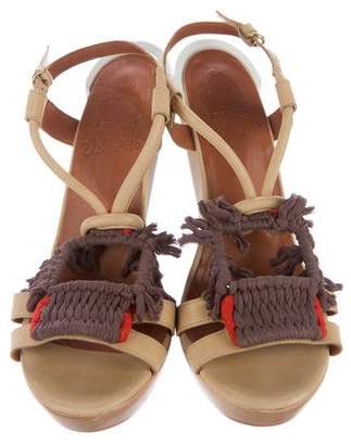 Lanvin Platform Slingback Sandals