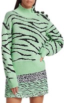 Thumbnail for your product : Olivia Rubin Layla Tiger-Print Turtleneck Sweater